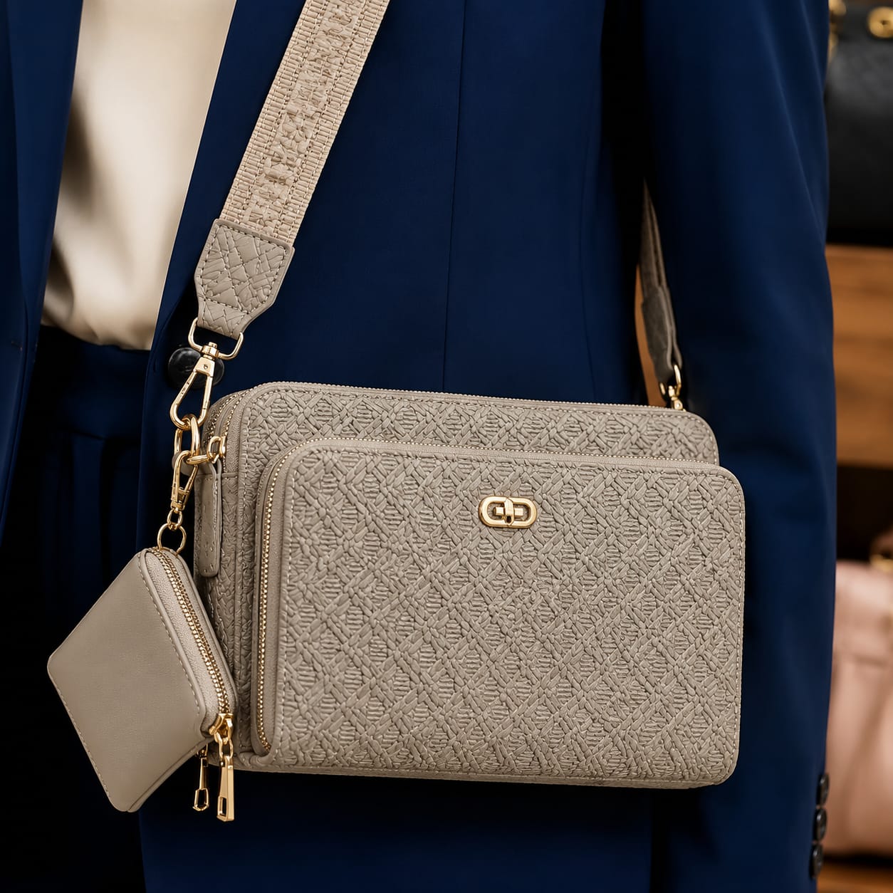 Premium 2-Piece Crossbody Bag Set