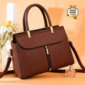 Premium 3-Zipper Shoulder Bag