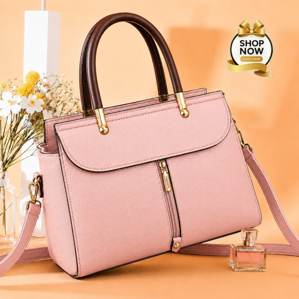 Premium 3-Zipper Shoulder Bag