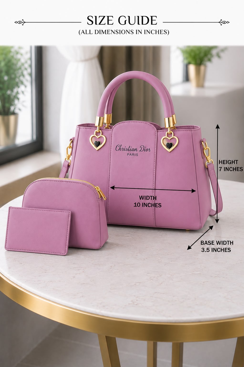Premium 3-Piece Shoulder Bag Set