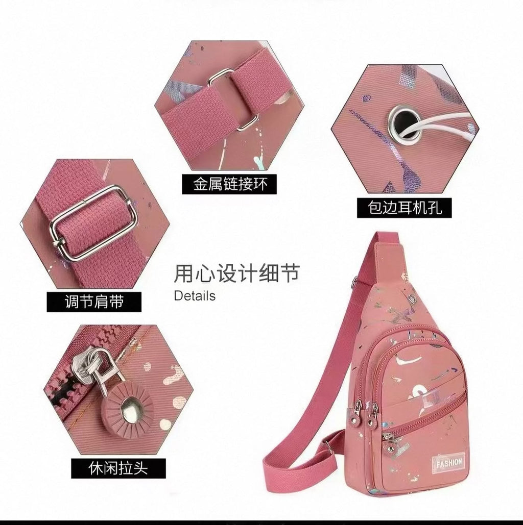 Multipurpose Parachute Crossbody Bag