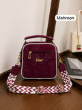 Premium 3-Zipper Crossbody Bag