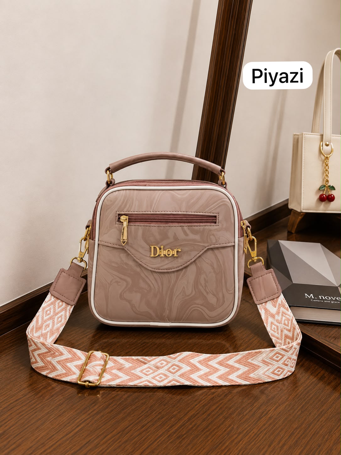 Premium 3-Zipper Crossbody Bag