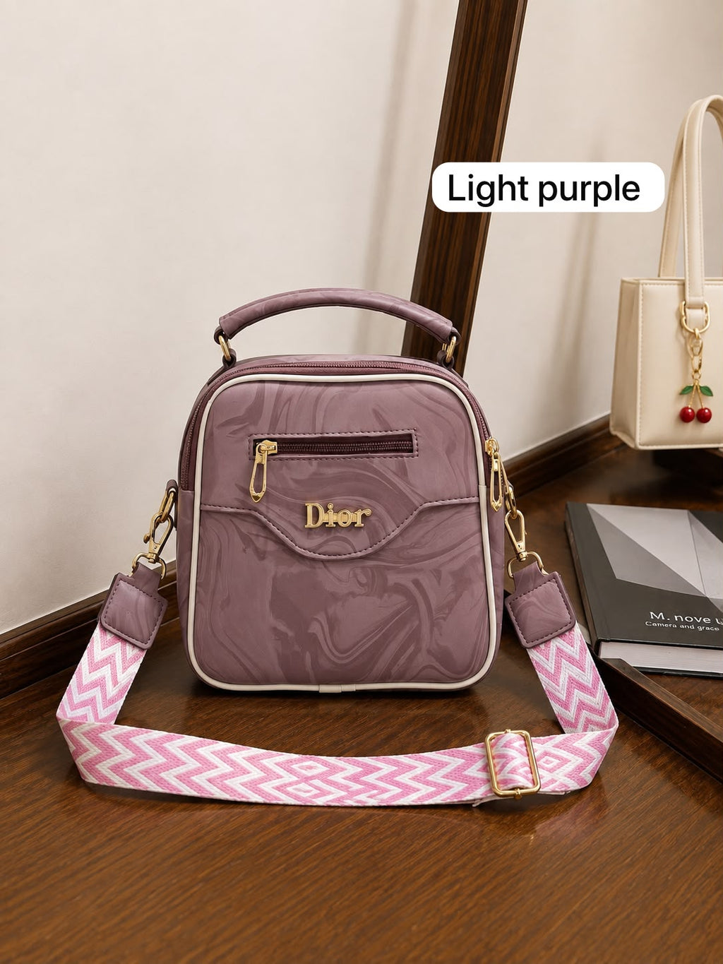 Premium 3-Zipper Crossbody Bag