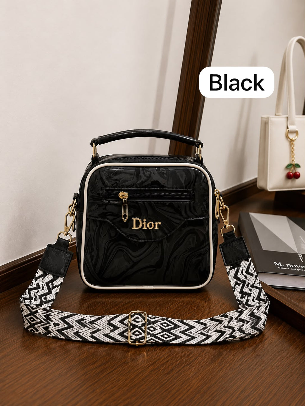 Premium 3-Zipper Crossbody Bag