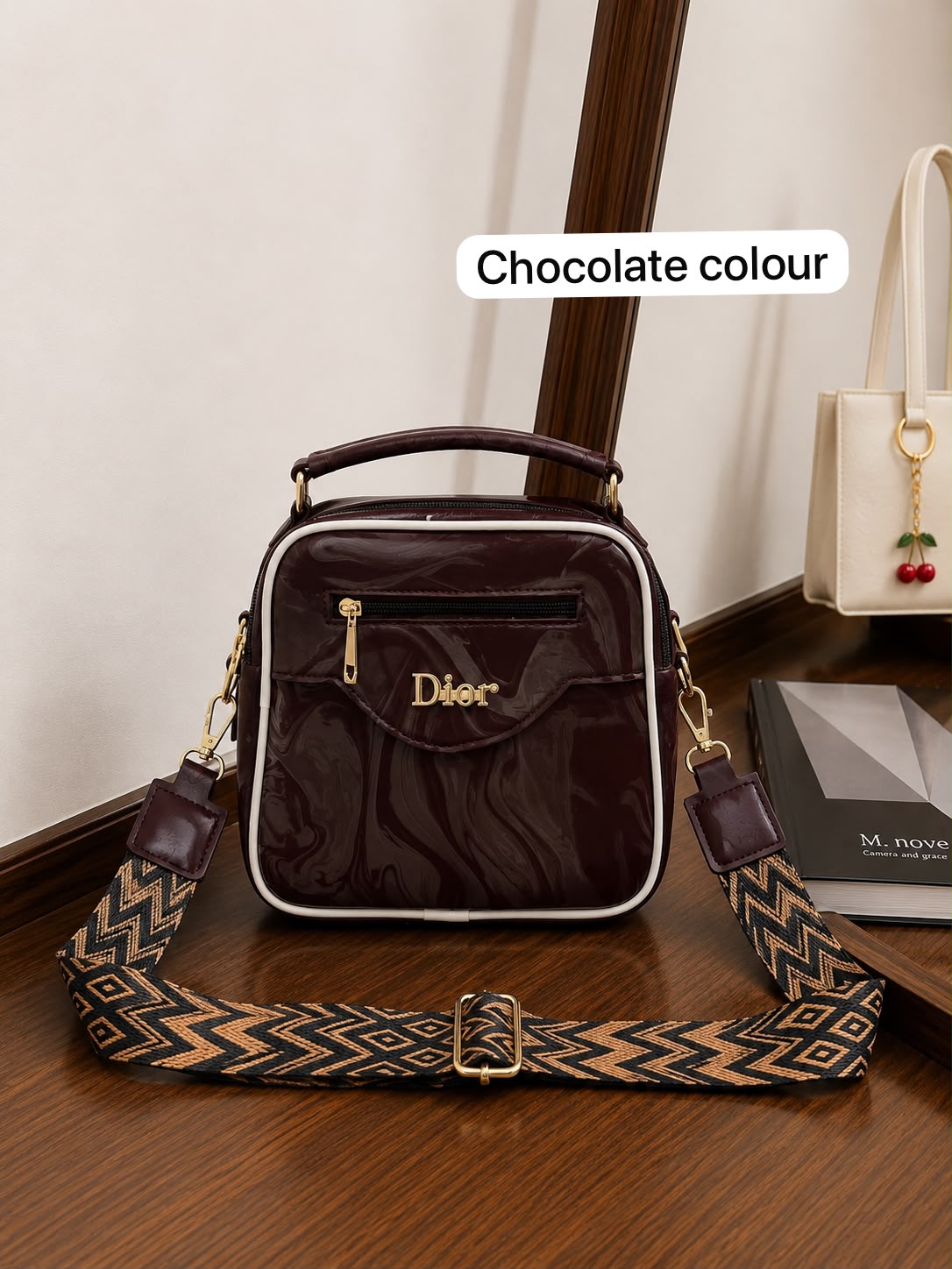 Premium 3-Zipper Crossbody Bag