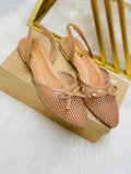 Premium Net Flat Pumps