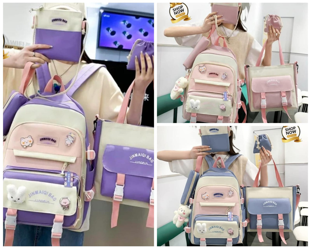 Premium 5-Piece School Bag Set