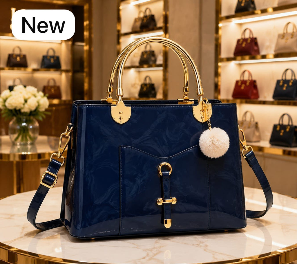 Premium Metal Handle Crossbody Bag
