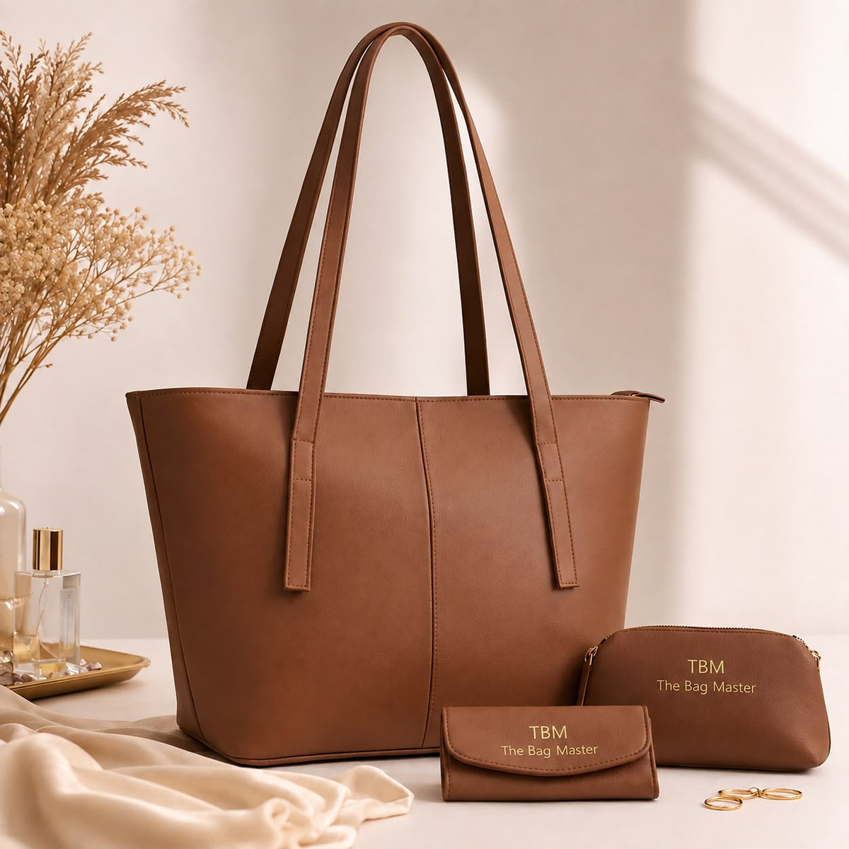 Premium 3-Piece Handbag Set