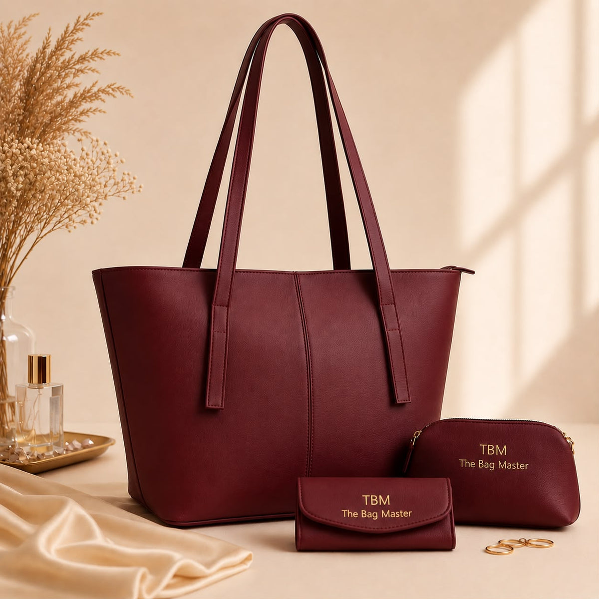 Premium 3-Piece Handbag Set