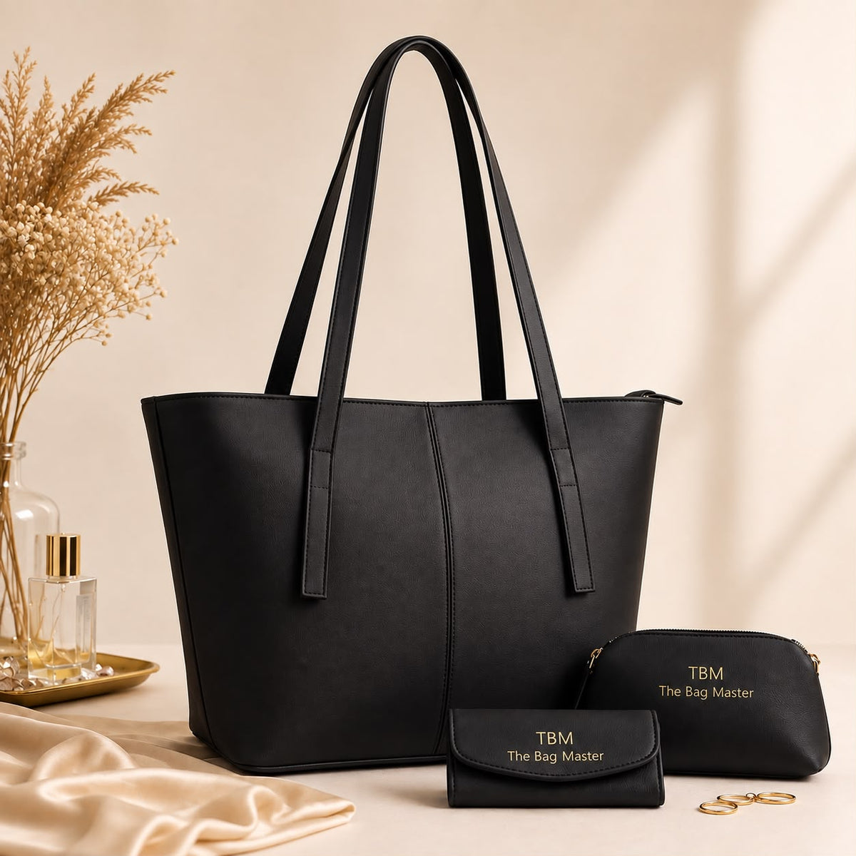 Premium 3-Piece Handbag Set