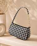 Houndstooth Chain Shoulder Bag