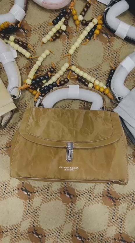 Printed Strap Crossbody Bag