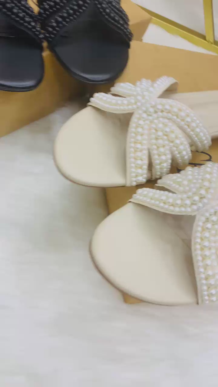 Pearl Flat Slippers