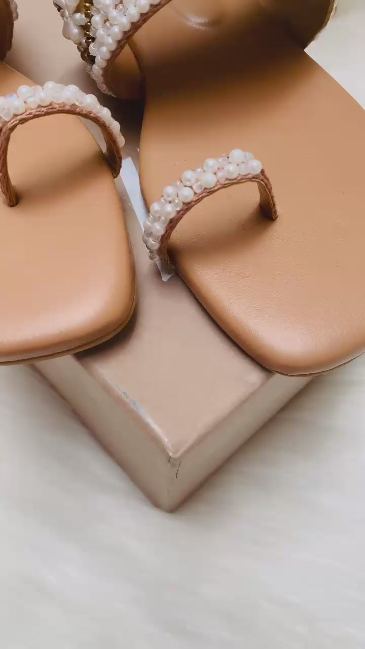 Premium Embroidered Flat Slippers